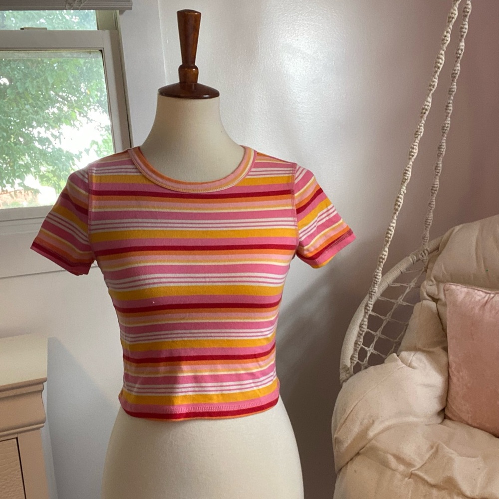 Colorful stripped top